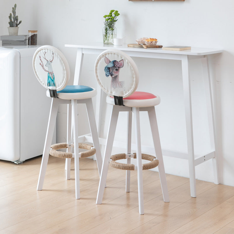 Contemporary Rectangle Bar Table Solid Wood Counter Height Bar Dining Table