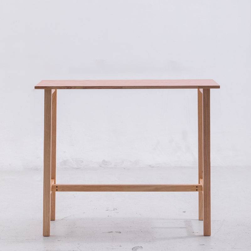 Contemporary Rectangle Bar Table Wood Bar Dining Table for Living Room