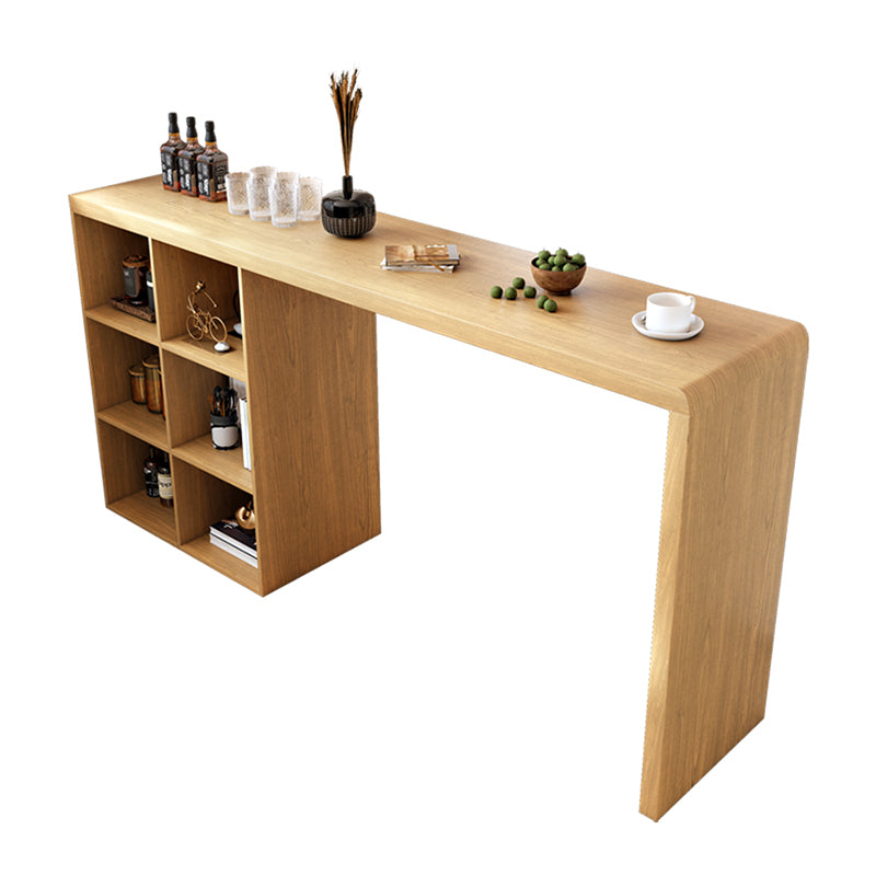 Glam Style Wooden Bar Table 1/2/3 Pieces Rectangle Bar Table Set for Home Use