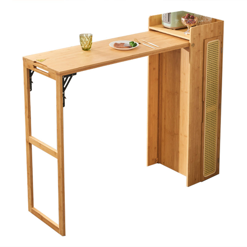 Industrial Rectangle Wood Counter Table 1/2/3 Pieces Bar Table Set for Living Room