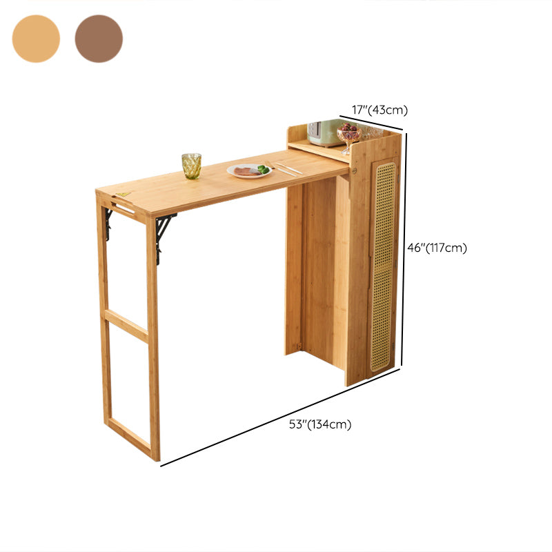 Industrial Rectangle Wood Counter Table 1/2/3 Pieces Bar Table Set for Living Room