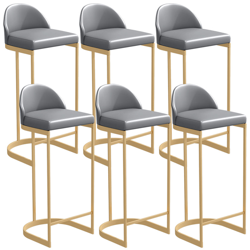 Armless Counter Height Stools Glam Counter and Bar Stool for Restaurant