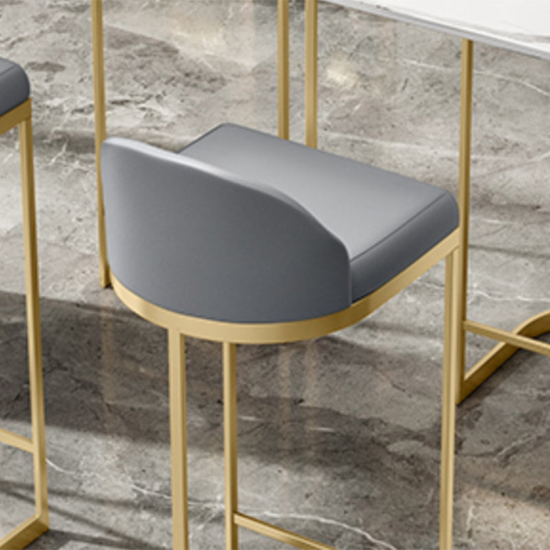 Armless Counter Height Stools Glam Counter and Bar Stool for Restaurant