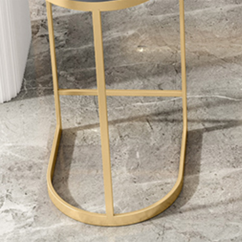 Armless Counter Height Stools Glam Counter and Bar Stool for Restaurant