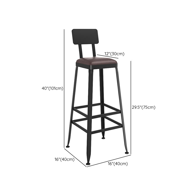 Contemporary Counter Height Stools Low Back Counter Chair for Restaurant