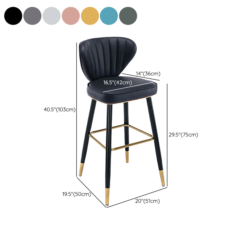 Industrial Counter Chair Low Back Counter Height Stools for Restaurant