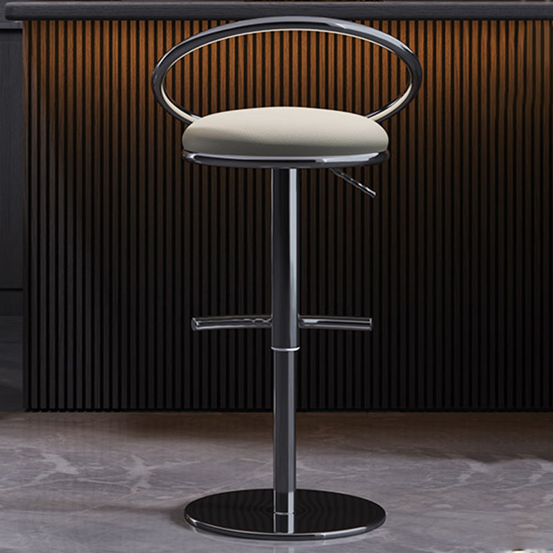 Industrial Style Adjustable Bar Stool Low Back Counter Bar Stool for Home