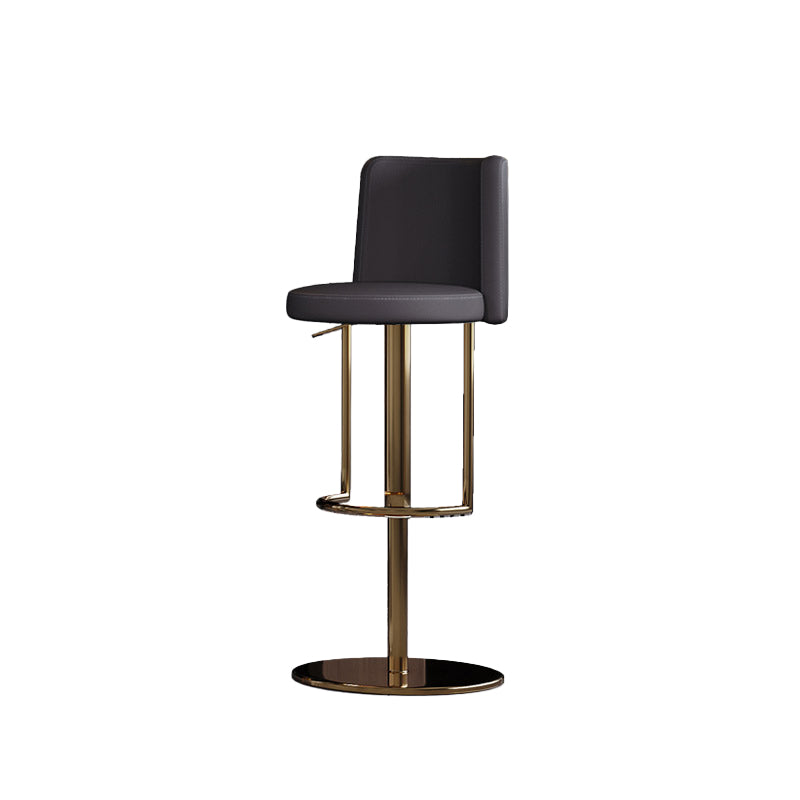Industrial Adjustable Bar Stool Low Back Counter Bar Stool for Home