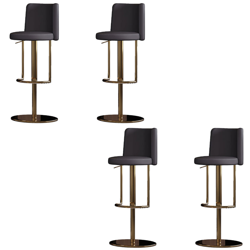 Industrial Adjustable Bar Stool Low Back Counter Bar Stool for Home