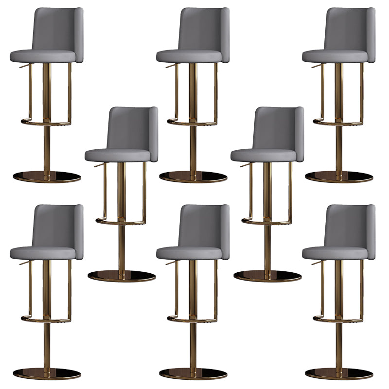 Industrial Adjustable Bar Stool Low Back Counter Bar Stool for Home