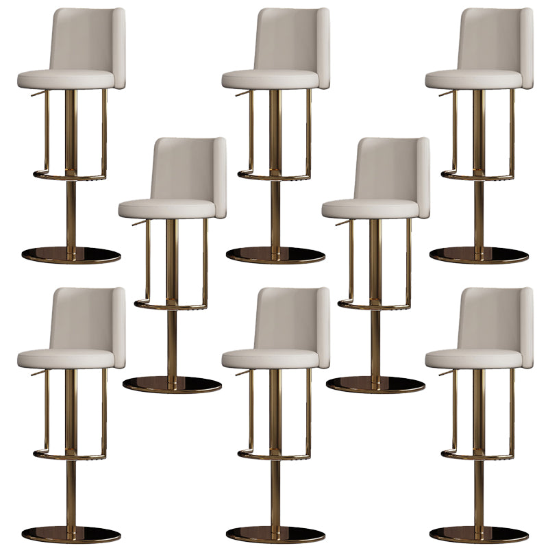 Industrial Adjustable Bar Stool Low Back Counter Bar Stool for Home