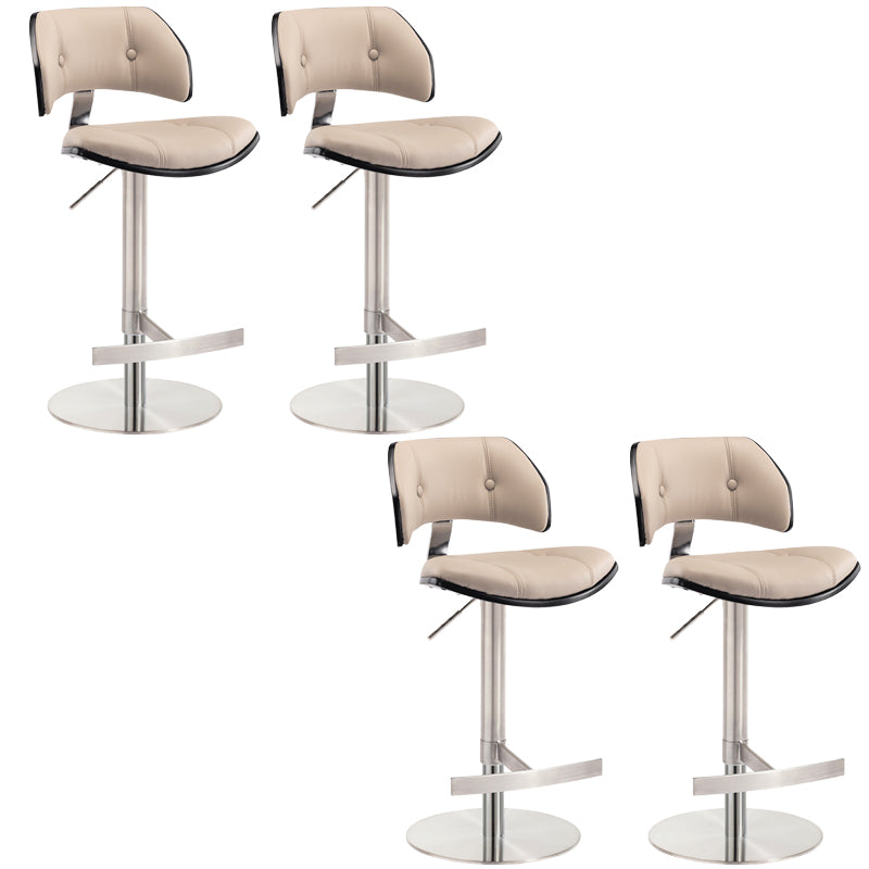 Industrial Rotatable Bar Stool Low Back Counter Bar Stool for Home