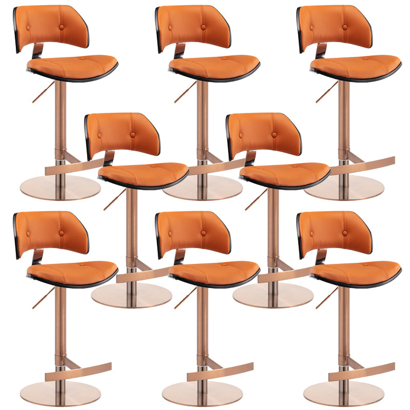 Industrial Rotatable Bar Stool Low Back Counter Bar Stool for Home