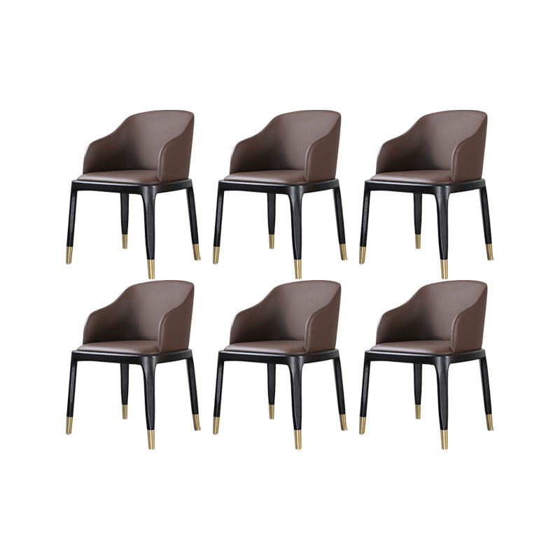 Upholstered Dining Chairs Parsons Chairs with Solid Wood Base