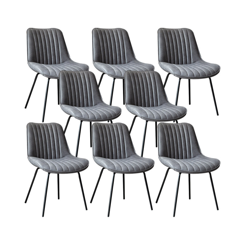 Glam Style Side Chair Faux Leather Gold Frame Dining Chair for Home