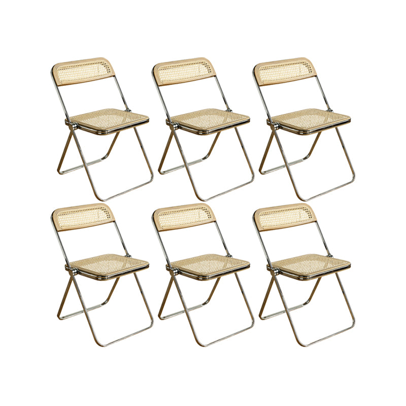 Industrial Side Chair Metal Folding Indoor Dining Chair for Home