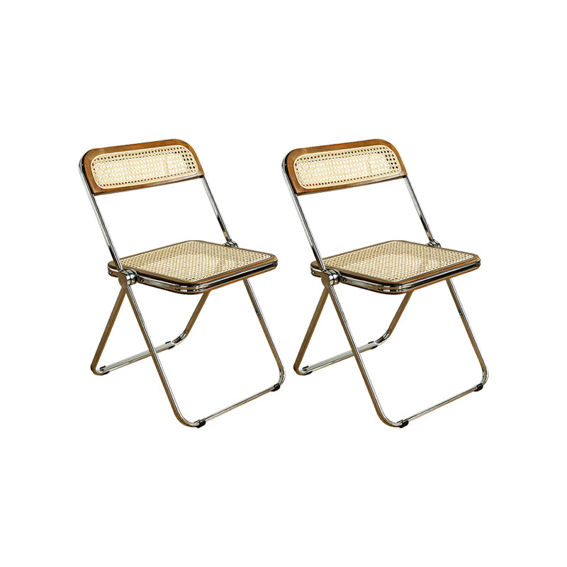 Industrial Side Chair Metal Folding Indoor Dining Chair for Home