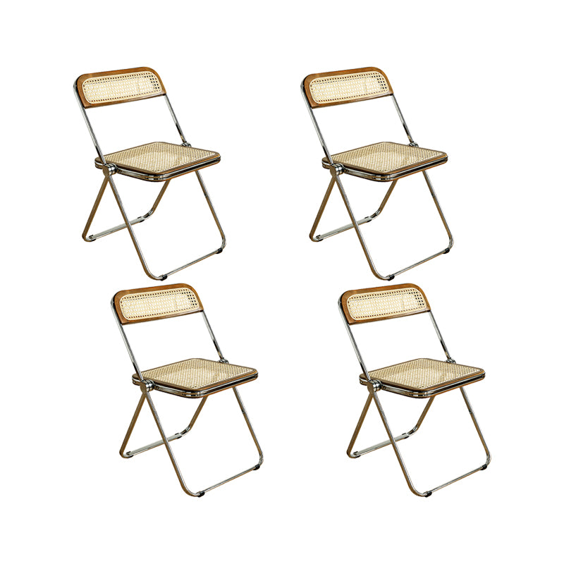Industrial Side Chair Metal Folding Indoor Dining Chair for Home