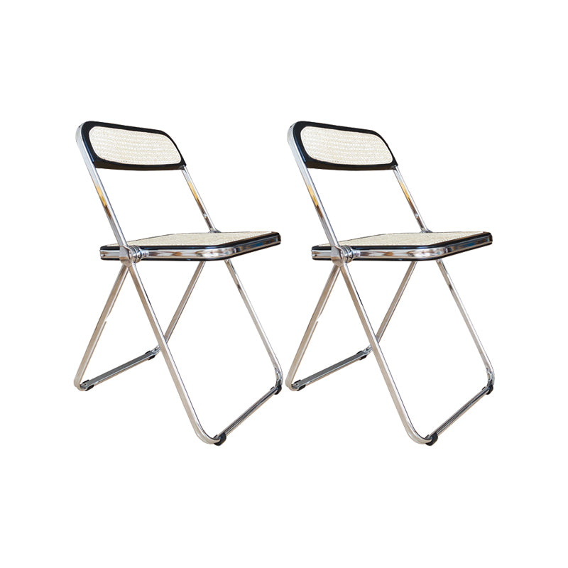 Industrial Side Chair Metal Folding Indoor Dining Chair for Home