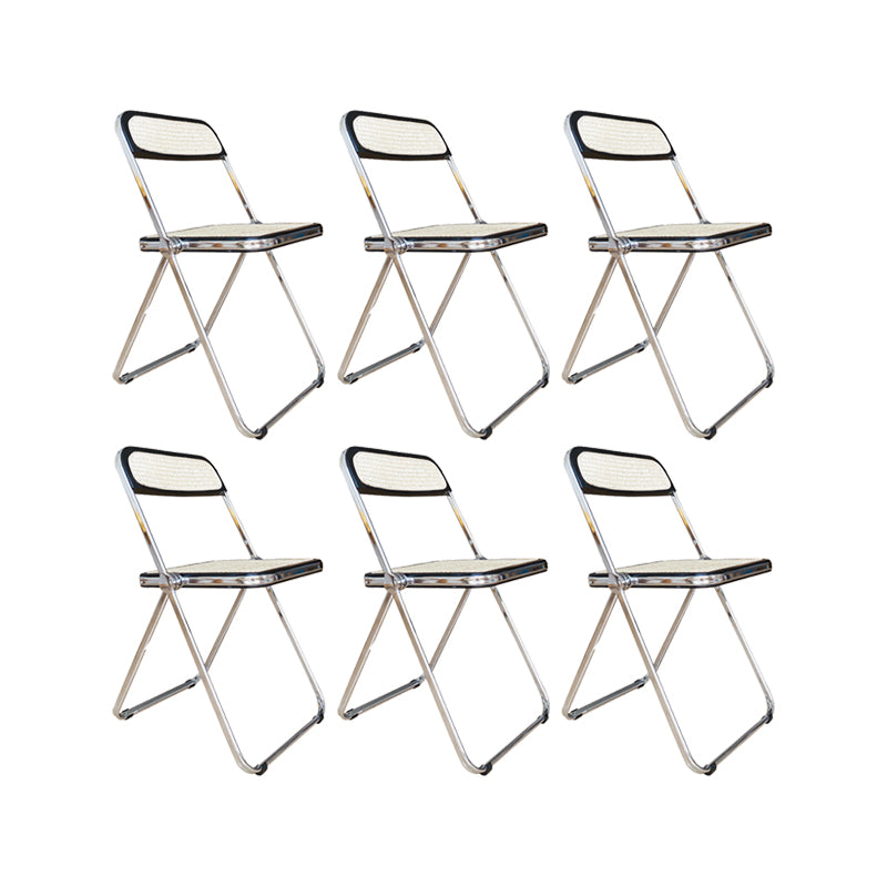 Industrial Side Chair Metal Folding Indoor Dining Chair for Home