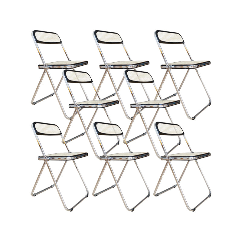 Industrial Side Chair Metal Folding Indoor Dining Chair for Home