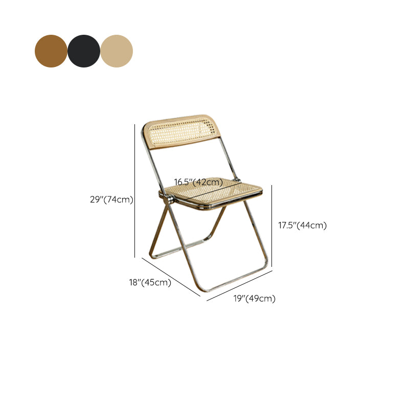 Industrial Side Chair Metal Folding Indoor Dining Chair for Home