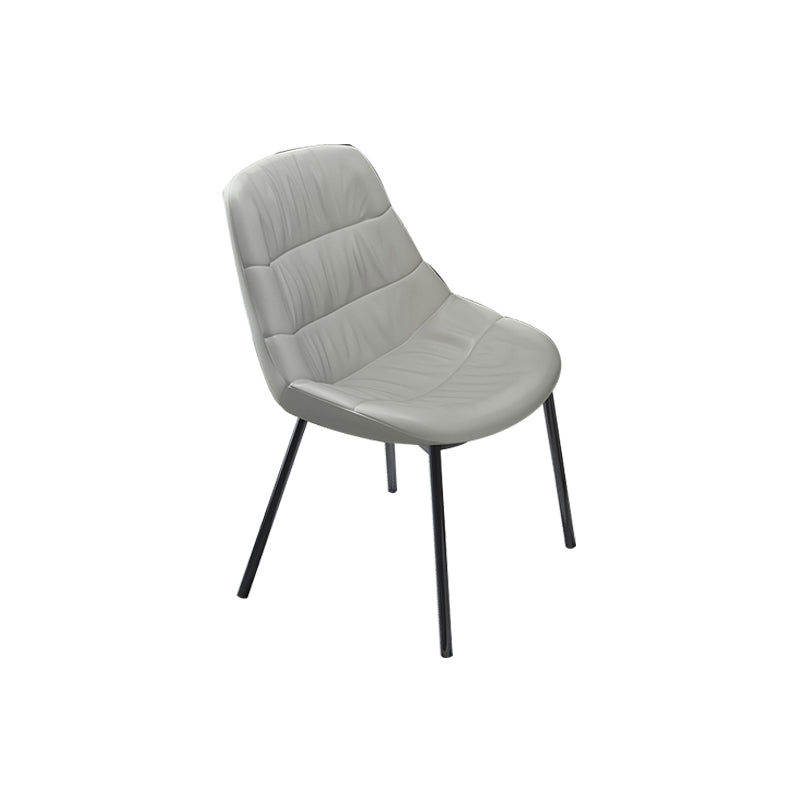 Modern Style Side Chair Leather Parsons Dining Chair for Home