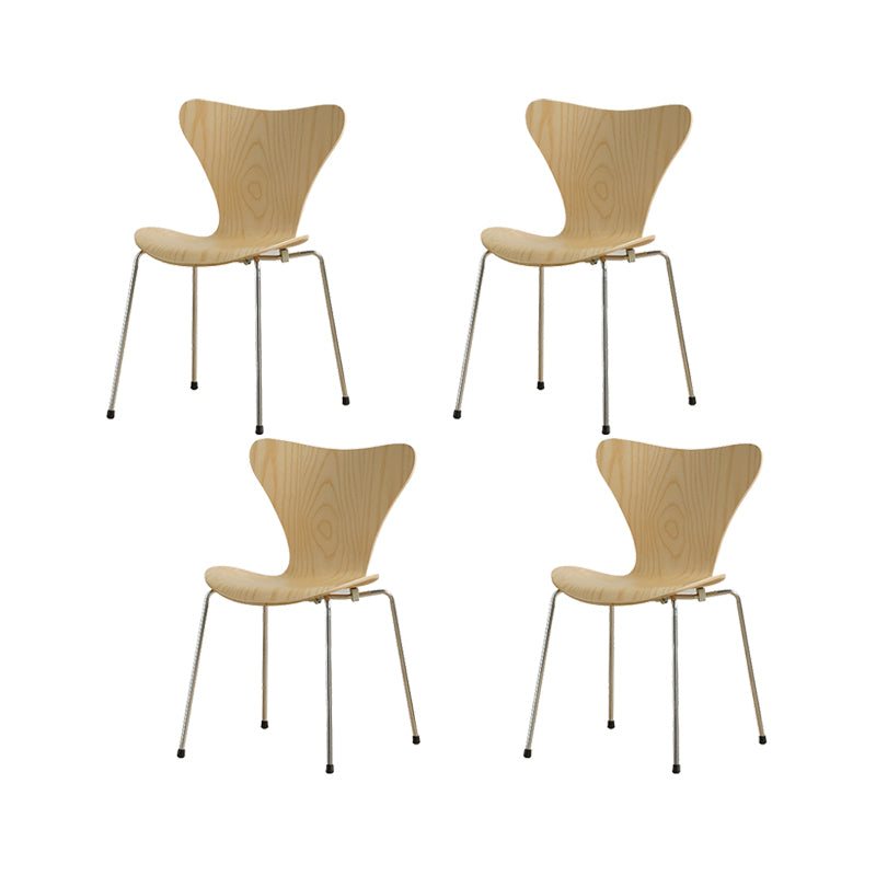 Industrial Style Side Chair Wooden Indoor Dining Chair for Home