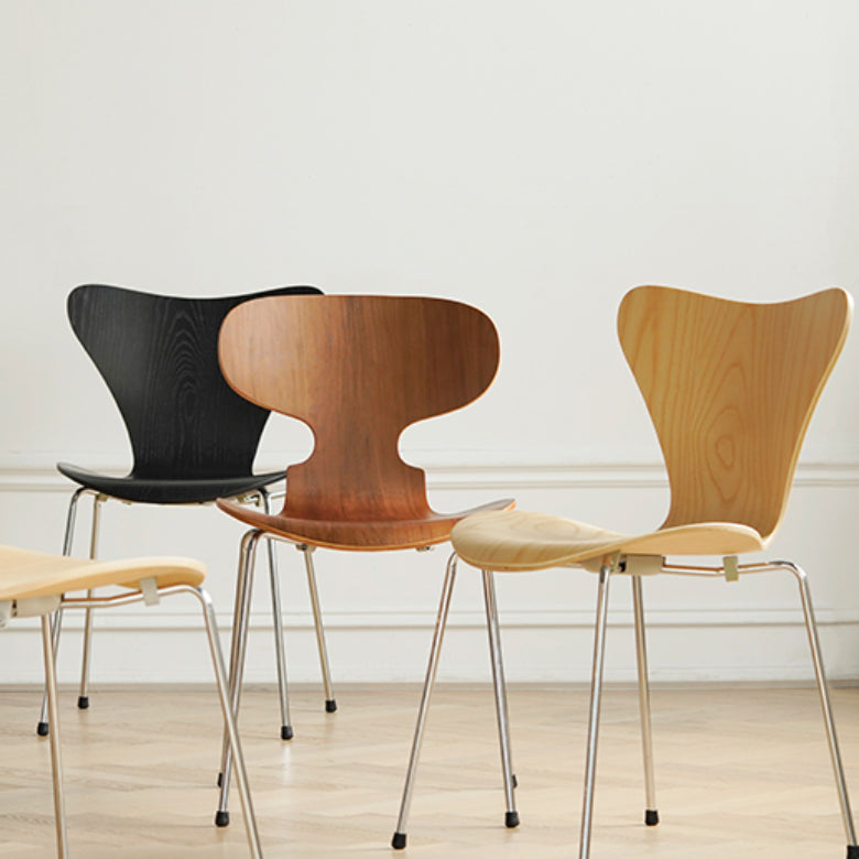 Industrial Style Side Chair Wooden Indoor Dining Chair for Home