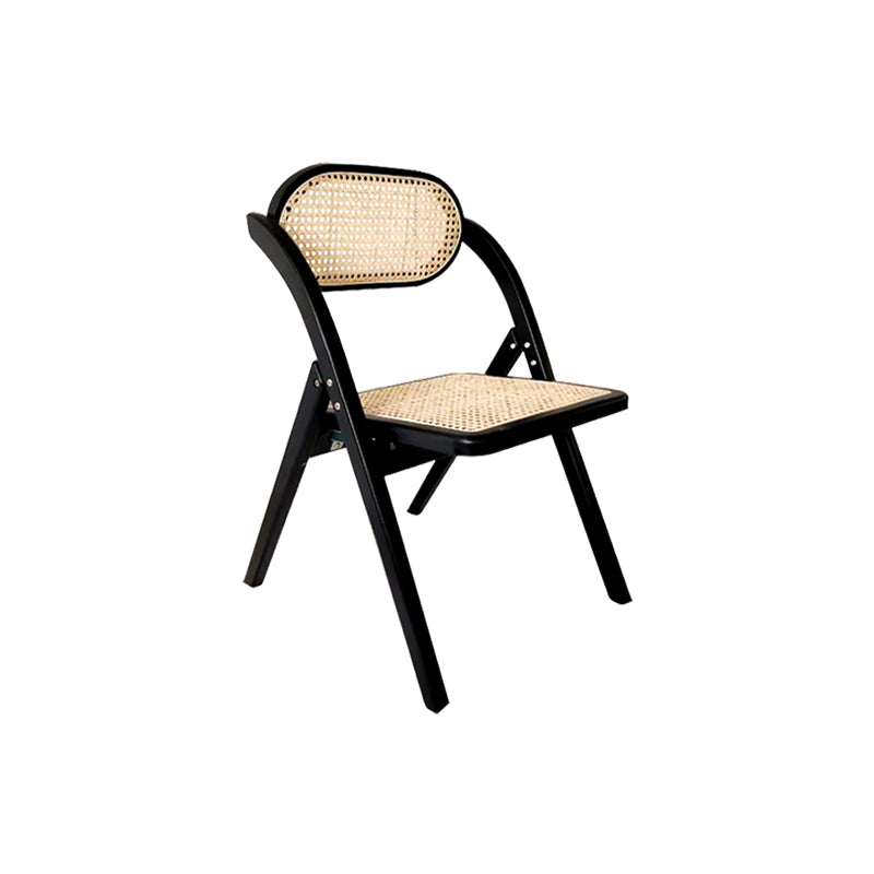 Solid Wood Side Chair Modern Folding Dining Chair for Living Room