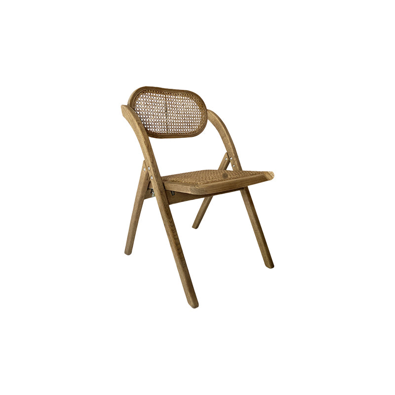 Solid Wood Side Chair Modern Folding Dining Chair for Living Room