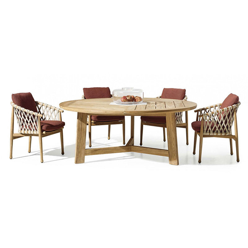 1/4/5/6/8 Pieces Dining Table Set Solid Wood Patio Dining Sets