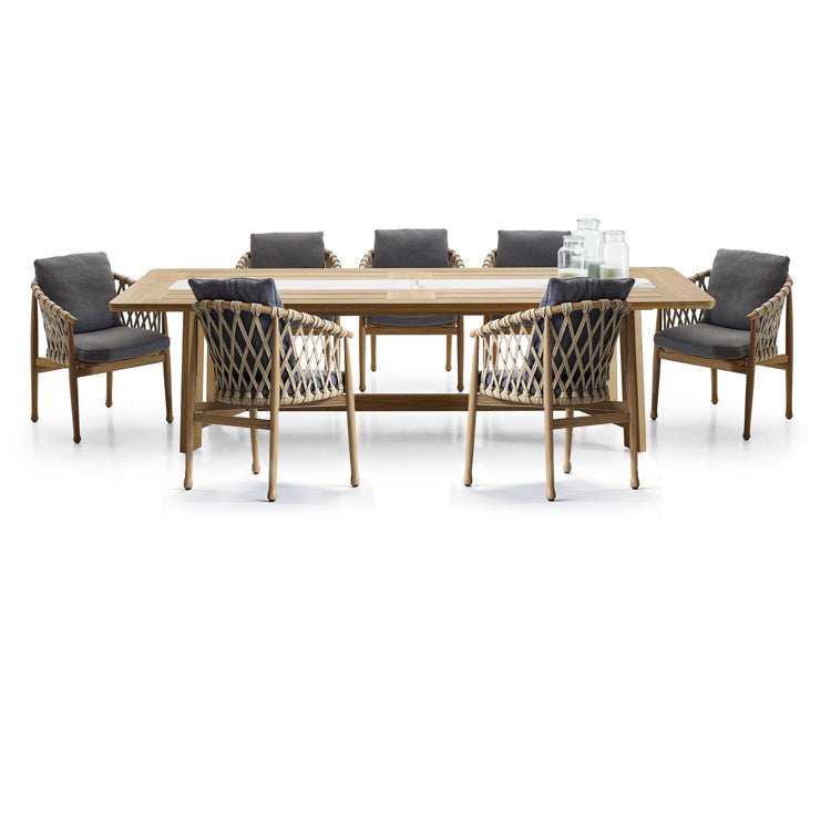 1/4/5/6/8 Pieces Dining Table Set Solid Wood Patio Dining Sets