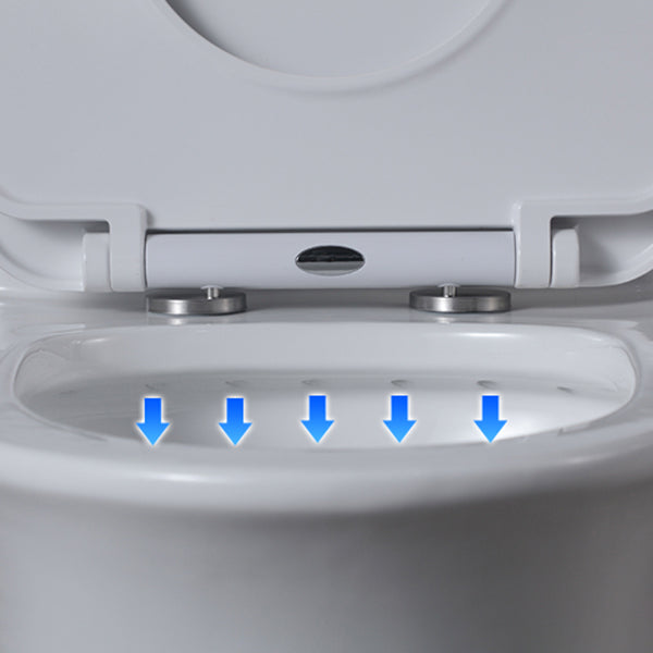 Contemporary Flush Toilet Floor Mount One-Piece Toilet Porcelain Urine Toilet