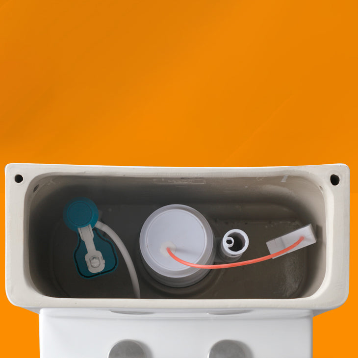 Contemporary Flush Toilet Floor Mount One-Piece Toilet Porcelain Urine Toilet