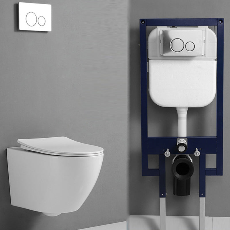 Contemporary One Piece Toilet Bowl Wall Mount Porcelain Urine Toilet