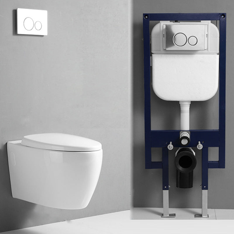 Contemporary One Piece Toilet Bowl Wall Mount Porcelain Urine Toilet