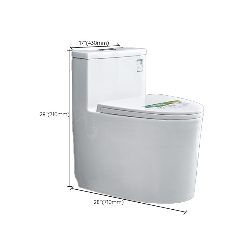 Contemporary 1 Piece Flush Toilet Floor Mounted Urine Toilet (Spray Gun not Included)