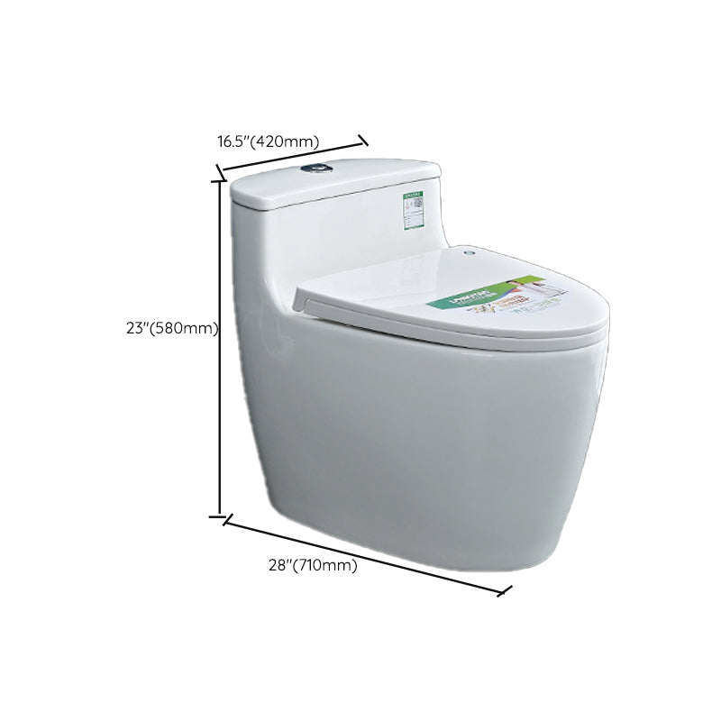 Contemporary 1 Piece Flush Toilet Floor Mounted Urine Toilet (Spray Gun not Included)