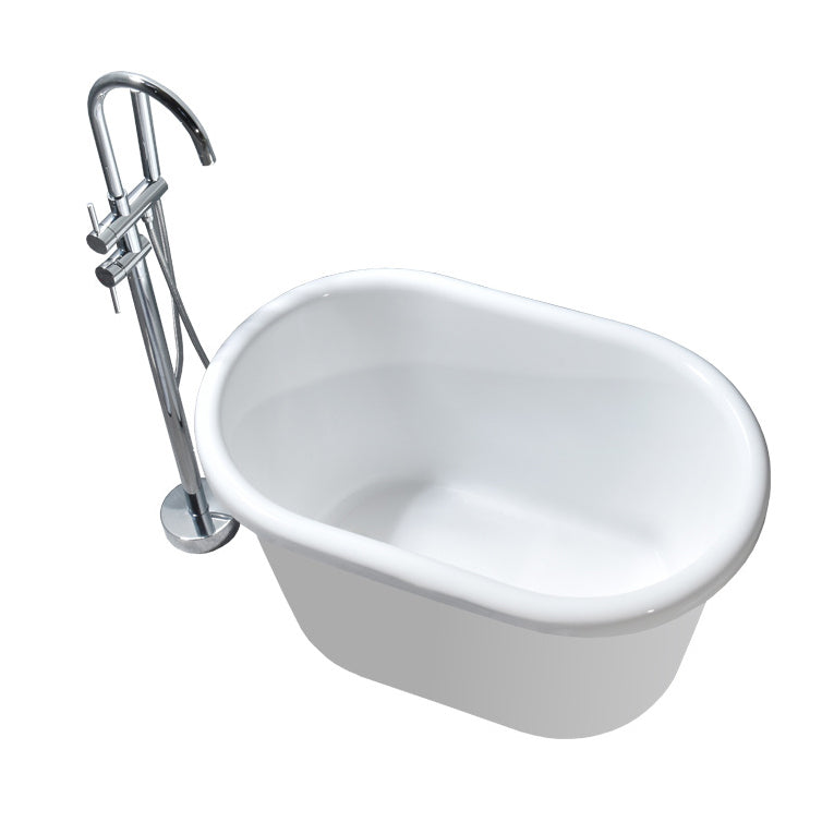 Acrylic Soaking Bathtub Antique Finish Freestanding Bath Tub