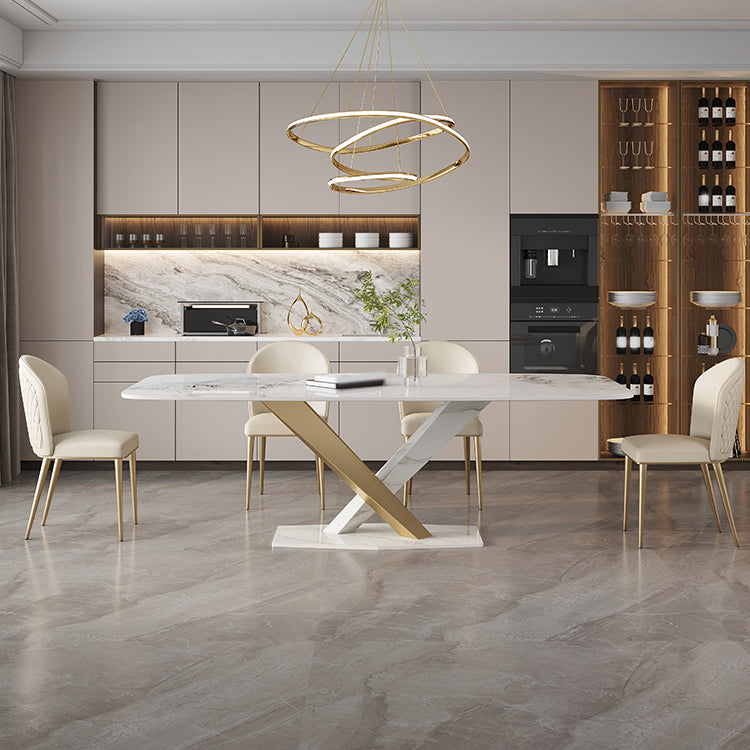 Nordic Dining Room Set 1/4/5/6/7 Pcs Stone Dining Room Furniture