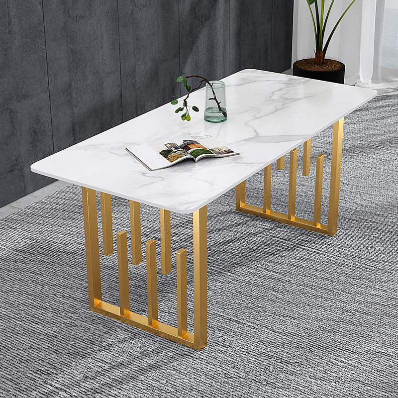 Nordic Rectangle Stone Dining Table 1/2/5/7 Pieces Dining Set for Dining Room