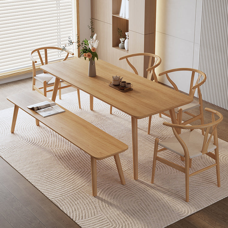 Industrial Rectangle Wood Dining Table 1/3/5/6/7 Pieces Dining Set for Dining Room