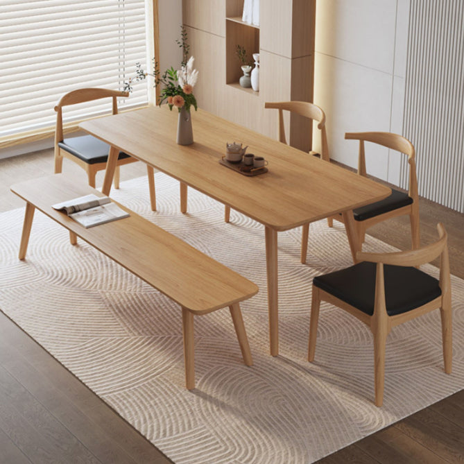 Industrial Rectangle Wood Dining Table 1/3/5/6/7 Pieces Dining Set for Dining Room