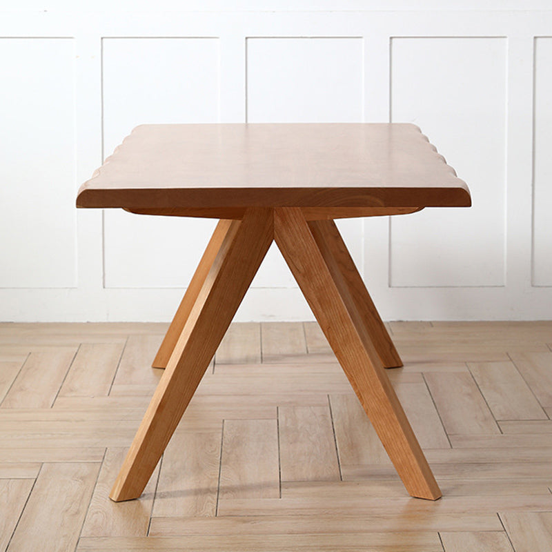 Dining Room Dinner Kitchen Table Solid Wood Rectangle Dining Table