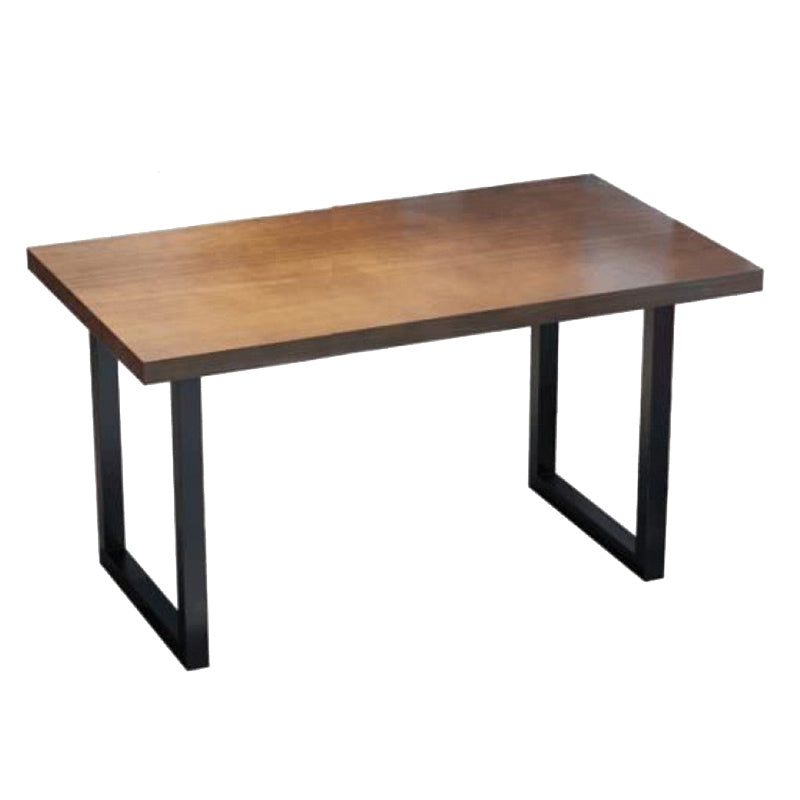 Dining Room Dinner Kitchen Table Solid Wood Black Frame Dining Table
