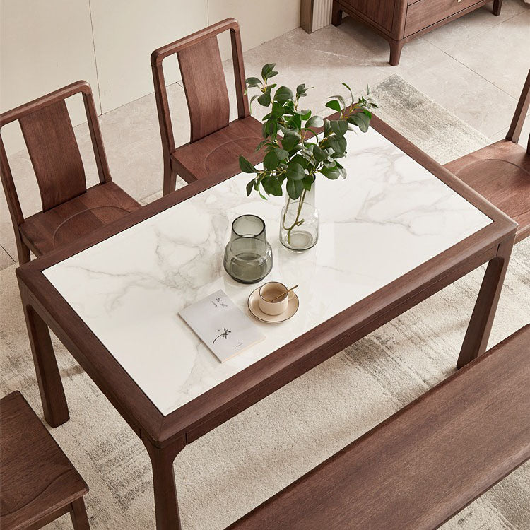 Sintered Stone Top Table Rectangle Dining Table for Dining Room