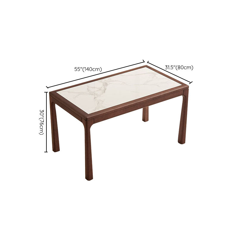 Sintered Stone Top Table Rectangle Dining Table for Dining Room