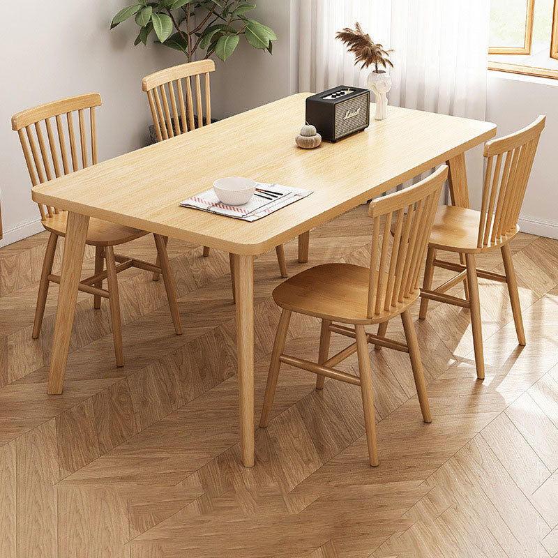 4 Legs Dining Table Solid Wood Dining Furniture for Dining Room