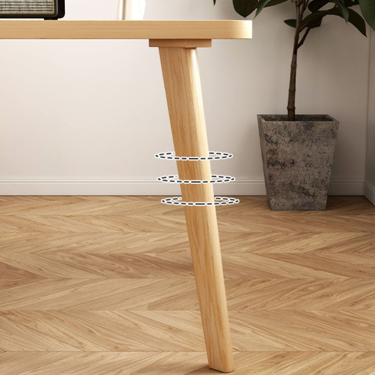 4 Legs Dining Table Solid Wood Dining Furniture for Dining Room